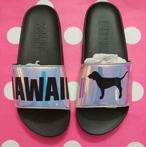 VS PINK HAWAII SLIDES RARE